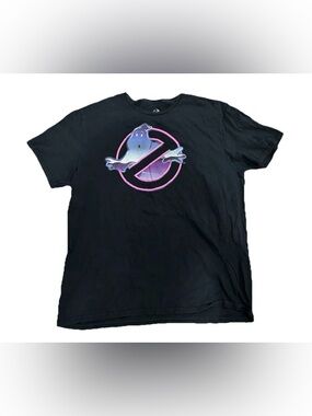 Ghostbusters T-Shirt Shirt XL Graphic Pink Aint Afraid Black Movie Halloween
